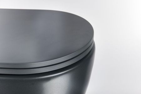 Чаша унитаза подвесная Galassia Dream 7334NEMT цвет черный без сиденья безободковая каскадный смыв