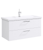 Тумба под раковину Aqwella Y MAN01102 100х50 подвесная цвет белый