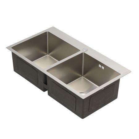 Кухонная мойка Melana ProfLine DS8045H 80х45 цвет серый поверхность матовая