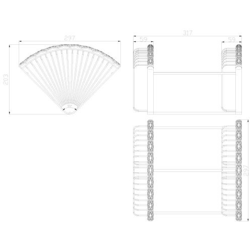 Полка в ванную комнату LeMark LM6682ORB - фото 2