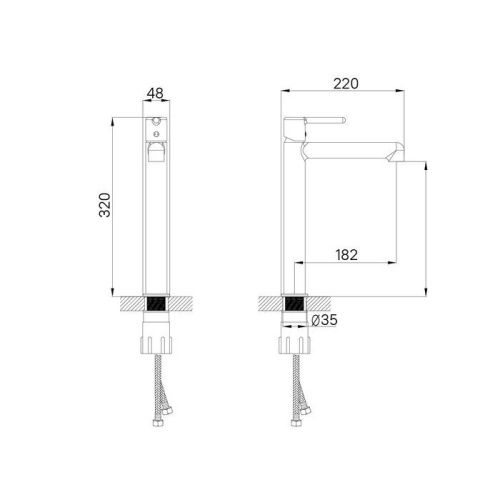 Смеситель IDDIS Aiger AIGMG01i01 на столешницу золото - фото 4