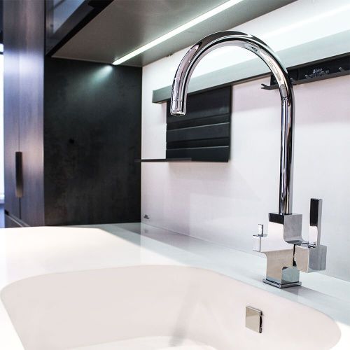 Смеситель для кухни Clever Square 60151 на мойку хром - фото 4