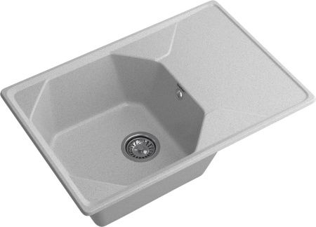 Кухонная мойка Granfest Unique U-740L серый 75х50 цвет серый поверхность матовая