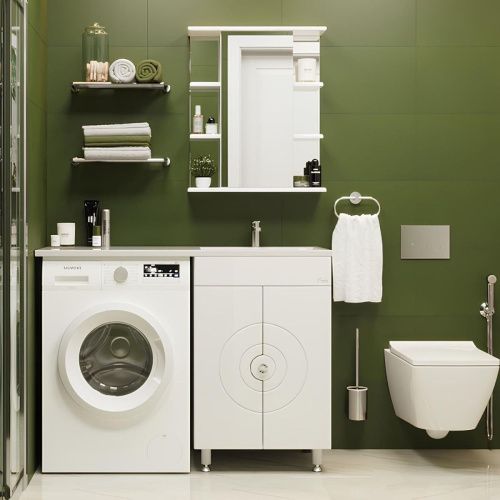 Зеркало-шкаф Onika Глория 206041 60х70 подвесной цвет белый - фото 4