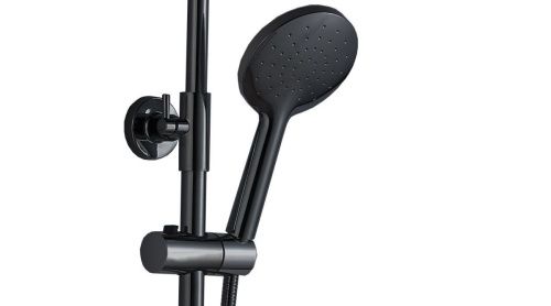 Душевая стойка BOCH MANN OGLIO B TS BM9649 настенная цвет черный с термостатом - фото 5