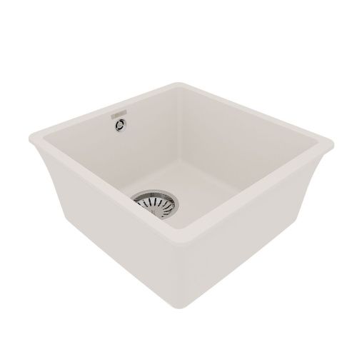 Кухонная мойка LeMark Sinara 400-u 9910064 40х40 цвет белый поверхность матовая - фото 2