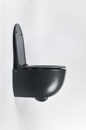 Чаша унитаза подвесная Galassia Dream 7334NEMT цвет черный без сиденья безободковая каскадный смыв