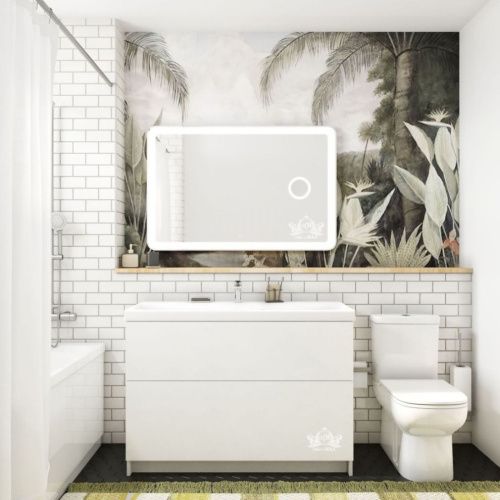 Зеркало с подсветкой Art&Max LATINA AM-Lat-1200-800-DS-F-X3 120х80 подвесное - фото 2