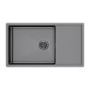 Кухонная мойка Paulmark GERBERG 78F UNI PM217844-GM 45х40 цвет вороненая сталь поверхность брашированная