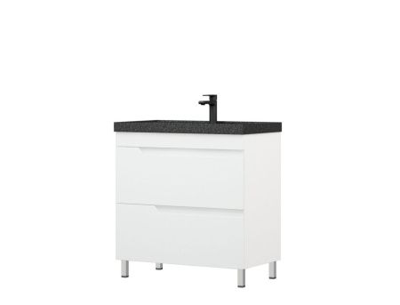 Тумба под раковину Corozo Юрма SD-00001625 80х40 напольная цвет белый
