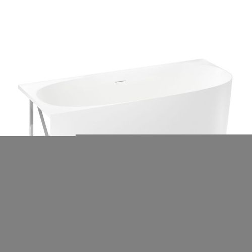 Ванна акриловая Wellsee Belle Spa 2.0 235805000 170х75 пристенная асимметричная с каркасом - фото 2