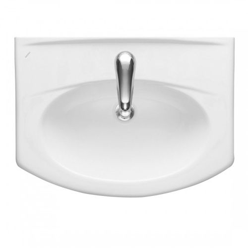 Раковина из сантехнического фарфора Santeri Новая 131207S0011B0 60х50 накладная цвет белый - фото 2