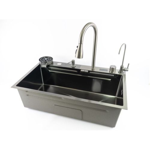 Кухонная мойка Fmark FSC002Q 75х45 цвет серый поверхность матовая - фото 4