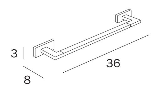 Полотенцедержатель Inda LEA A1818ACR - фото 4