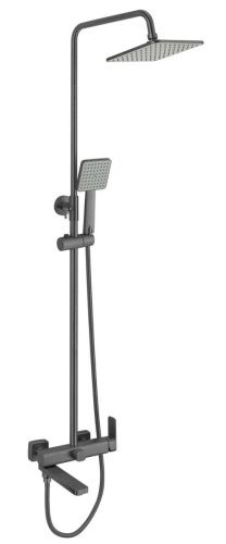 Душевая стойка Fmark FS8745-22Q настенная цвет серый - фото 2