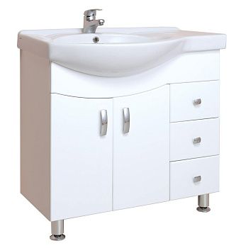 Тумба под раковину Onika Эльбрус 108202 80х40 напольная цвет белый