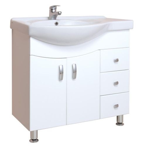 Тумба под раковину Onika Эльбрус 108202 80х40 напольная цвет белый