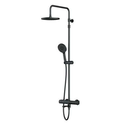 Душевая стойка Am.Pm X-Joy F0785A522 настенная цвет черный с термостатом - фото 2