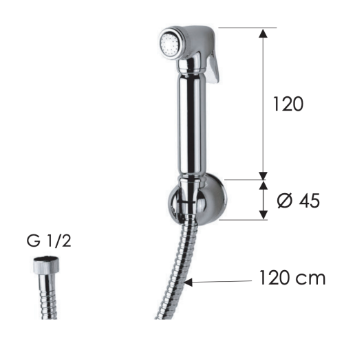 Гигиенический душ Remer 332332OL хром - фото 2