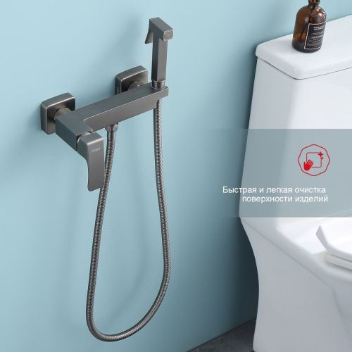 Гигиенический душ со смесителем Raglo R01 R01.51.09 серый - фото 4