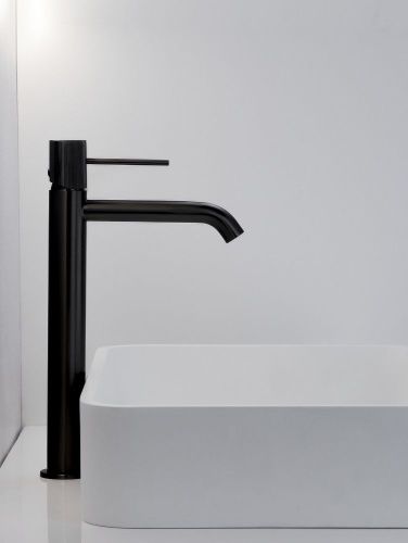 Смеситель для раковины AltroBagno Bilancia AltroBagnoBilancia010228MB на столешницу черный - фото 4