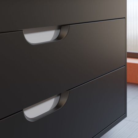 Тумба под раковину Uperwood Modul 2930205155 100х40 подвесная цвет черный