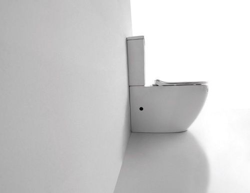 Унитаз напольный с бачком CeramaLux 2176 белый с сиденьем микролифт каскадный смыв - фото 4