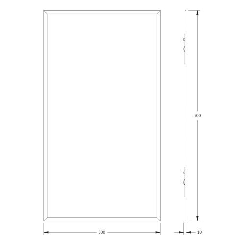 Зеркало Evoform Comfort BY 0924 50х90 подвесное - фото 2