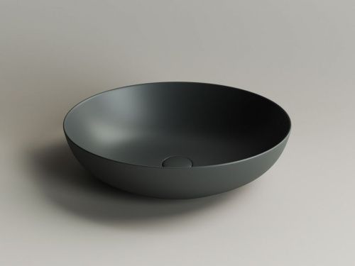 Раковина из сантехнического фарфора Ceramica Nova ELEMENT CN6017MDH 50х40 накладная цвет черный без отверстий под смеситель - фото 3