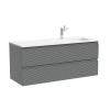 Тумба под раковину Sancos FOLK FL120RES 120х40 подвесная цвет серый