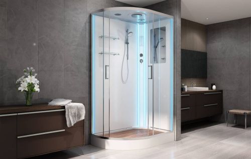 Душевая кабина AvaCan A102RLED 120х80 асимметричная с крышей ориентация правая - фото 3