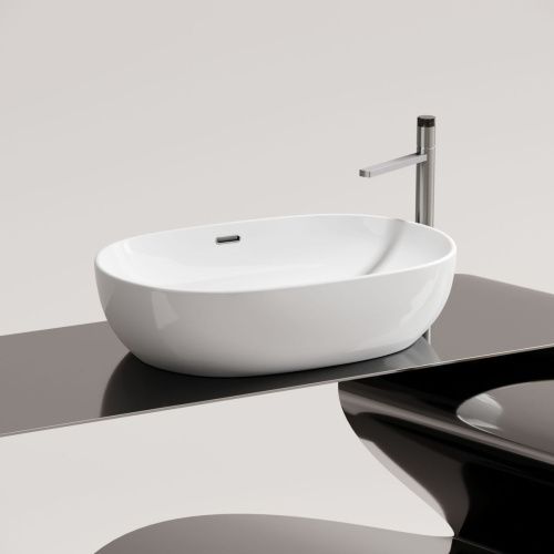 Раковина из сантехнического фарфора Ceramica Nova ELEMENT CN6064 60х40 накладная цвет белый без отверстий под смеситель - фото 5