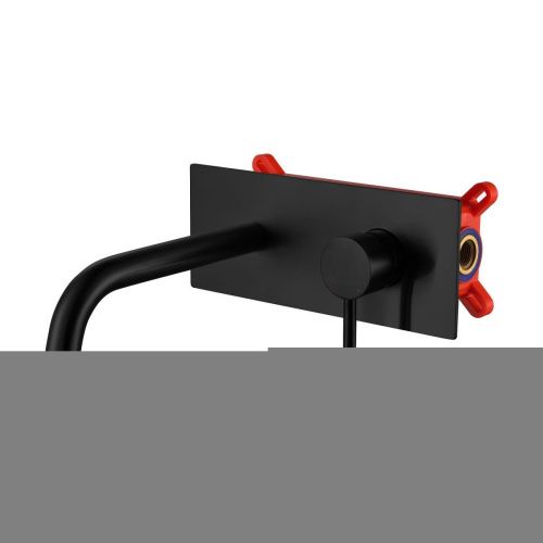 Смеситель для раковины Berges VENTAS 76010 встраиваемый в стену черный - фото 4