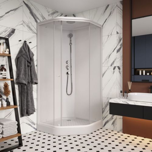 Душевая кабина Parly Penta P911F 90х90 трапеция с крышей ориентация универсальная - фото 2