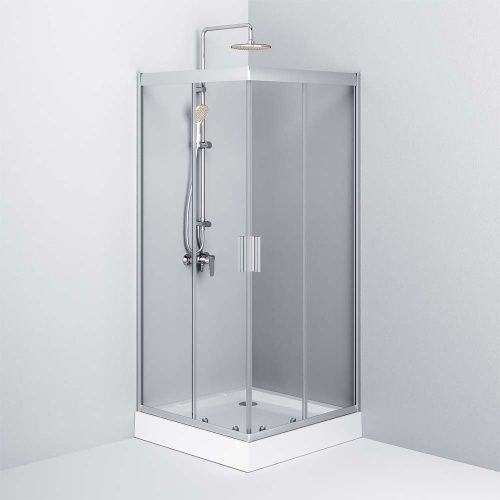 Душевой уголок Am.Pm Gem W90G-403-090MT 90х90 стекло прозрачное профиль хром без поддона - фото 5