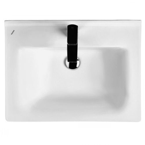 Раковина керамическая Onika Миранда 1WH302421 60х50 накладная цвет белый 1 отверстие под смеситель - фото 3