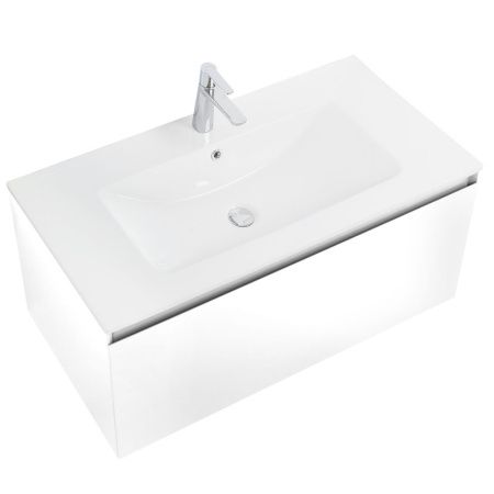 Тумба под раковину Art&Max Latina AM-Latina-1000-1C-SO-BM 100х50 подвесная цвет белый