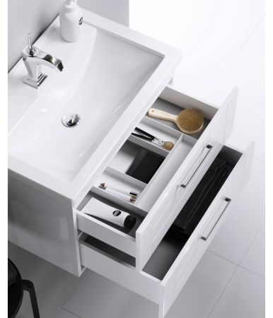 Тумба под раковину Aqwella Y MAN01072 70х50 подвесная цвет белый