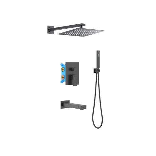 Душевая система Aquatek ЛИБРА AQ1673MB встраиваемая в стену цвет черный