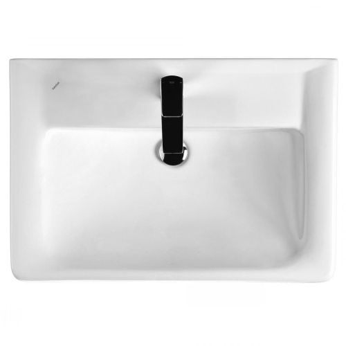 Раковина керамическая Onika Тигода 1WH302083 70х50 накладная цвет белый 1 отверстие под смеситель - фото 3