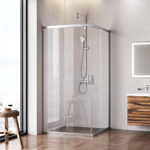 Душевой уголок Am.Pm Gem W90G-403-100100-MT 100х100 стекло прозрачное профиль хром без поддона