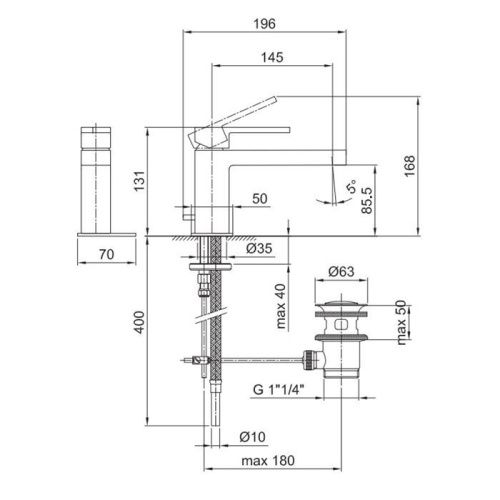 Ручка для смесителя Fantini AR/38 38 02 334802 - фото 2