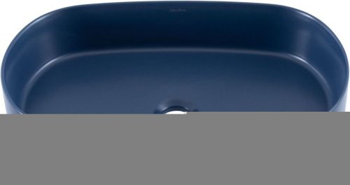 Раковина керамическая Allen Brau Fantasy 4.11022.ID 60х40 накладная цвет синий без отверстий под смеситель - фото 3