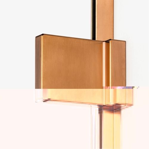 Душевая дверь New Trendy AVEXA Copper brushed EXK-3534 90х200 стекло прозрачное профиль медь - фото 2