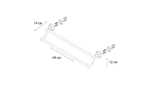 Полотенцедержатель Fixsen Bogema FX-78502 - фото 3