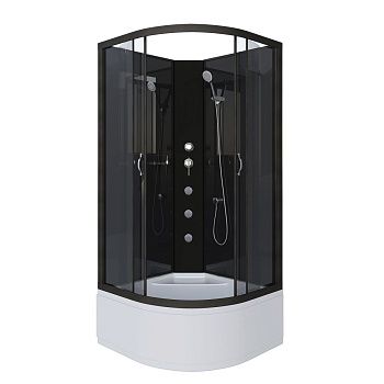 Душевая кабина Niagara Classic 65081434BKG 90х90 четверть круга без крыши ориентация универсальная