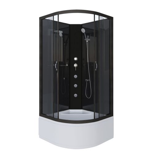 Душевая кабина Niagara Classic 65081434BKG 90х90 четверть круга без крыши ориентация универсальная