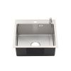 Кухонная мойка Melana ProfLine MLN-R5045H+дозатор 50х45 цвет серый поверхность матовая