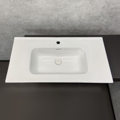 Тумба с раковиной Comforty Клеон 00-00004757CF 90х50 напольная цвет серый - фото 3