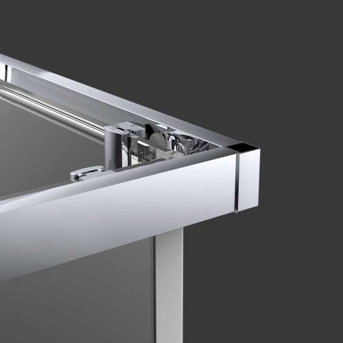 Душевой уголок Vincea Alpha VSS-3AL100MT 100х100 стекло текстурное профиль хром без поддона - фото 4